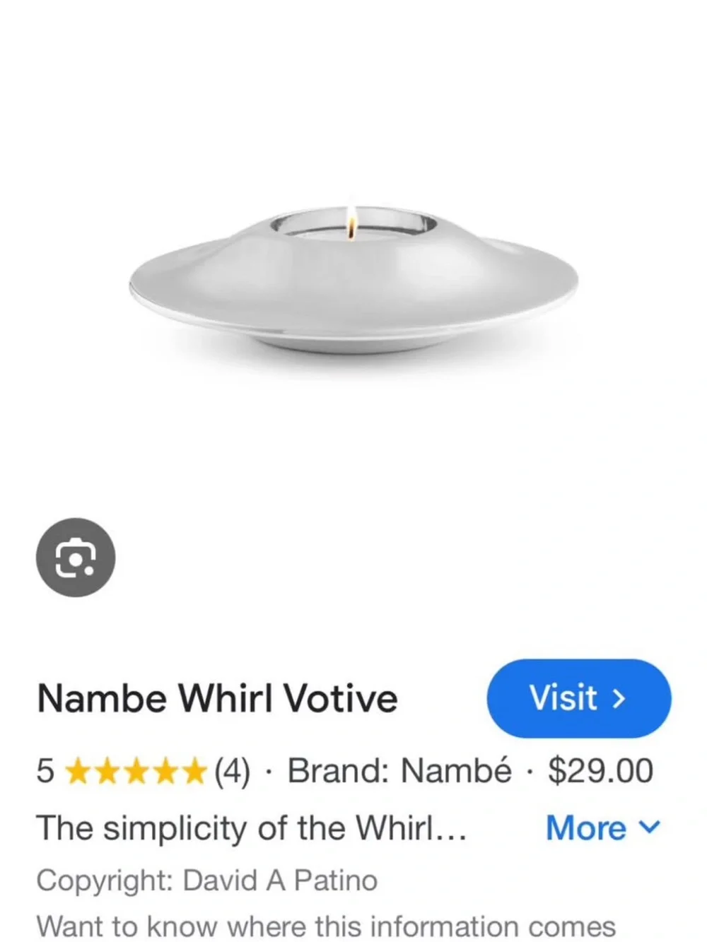 Nambe packaged whirl